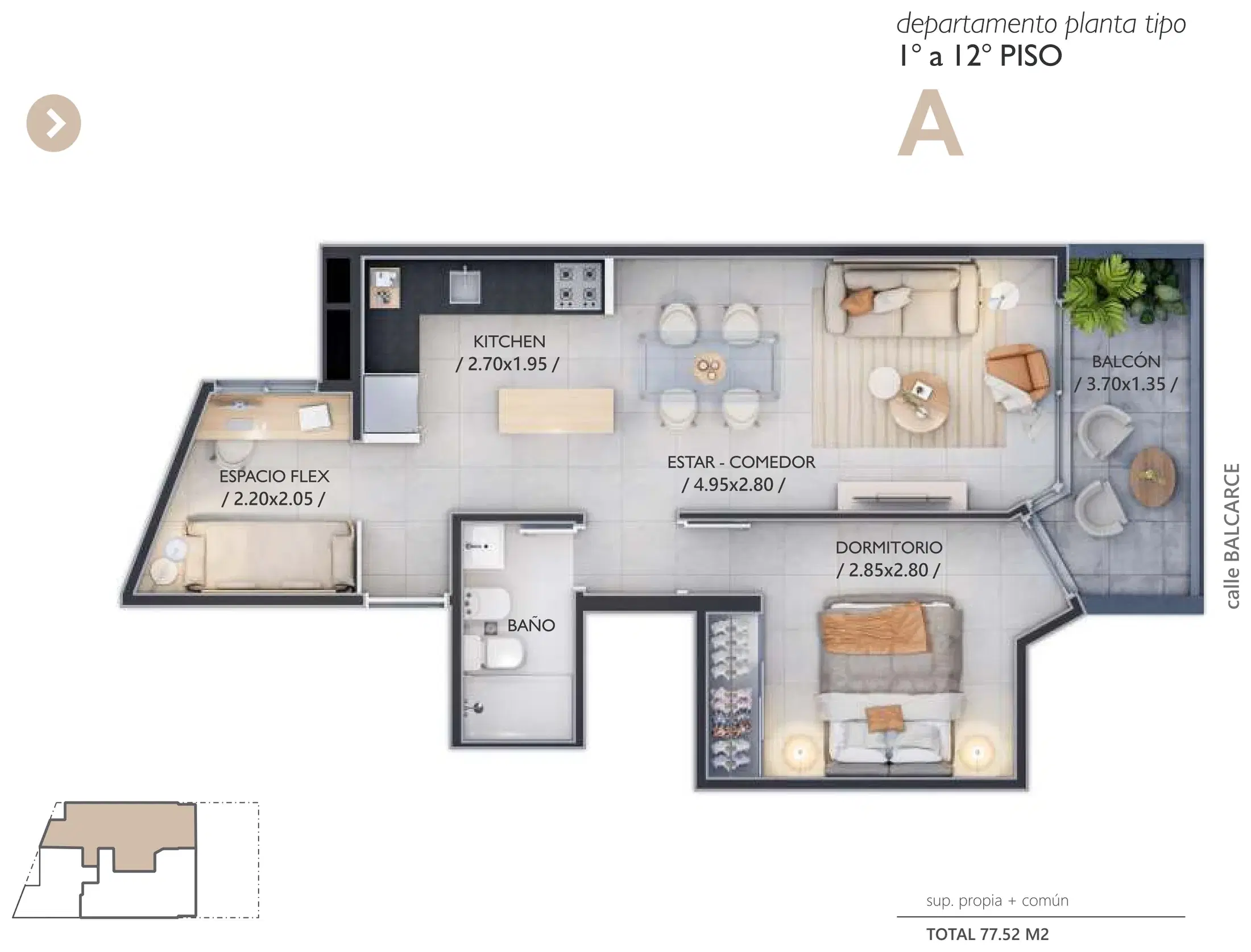 Plano — Planta tipo A